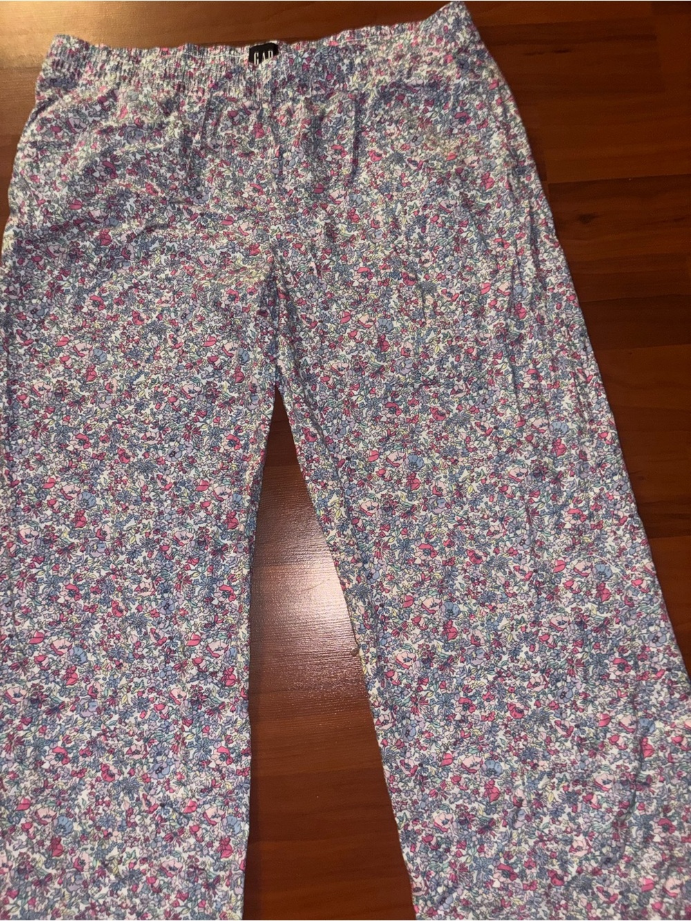 GAP Floral Pajama Pants in Blue and Pink